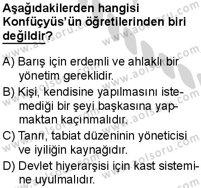Din Kültürü ve Ahlak Bilgisi 8 Dersi 2024-2025 yılı 3. Dönem sınavı 8. Soru