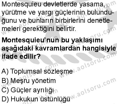 Felsefe 4 Dersi 2024-2025 yılı 3. Dönem sınavı 2. Soru
