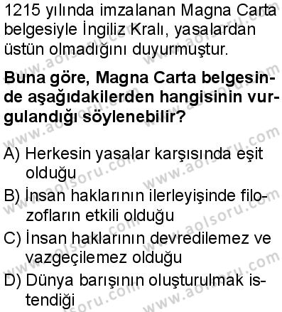 Felsefe 4 Dersi 2024-2025 yılı 3. Dönem sınavı 3. Soru