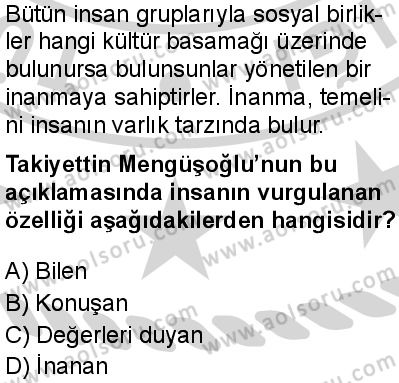 Felsefe 4 Dersi 2024-2025 yılı 3. Dönem sınavı 10. Soru