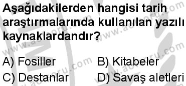 Tarih 1 Dersi 2024-2025 yılı 3. Dönem sınavı 2. Soru