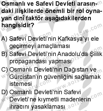 Seçmeli Tarih 1 Dersi 2024-2025 yılı 3. Dönem sınavı 1. Soru