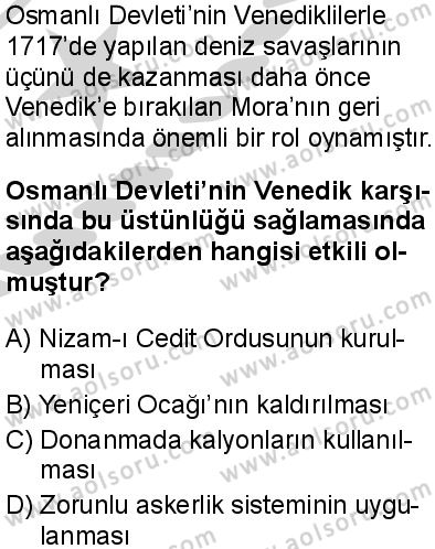 Seçmeli Tarih 1 Dersi 2024-2025 yılı 3. Dönem sınavı 2. Soru