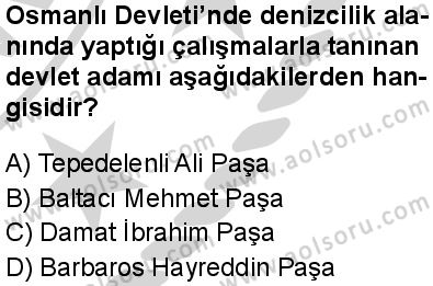 Tarih 5 Dersi 2024-2025 yılı 3. Dönem sınavı 2. Soru