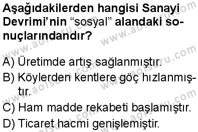 Tarih 5 Dersi 2024-2025 yılı 3. Dönem sınavı 8. Soru