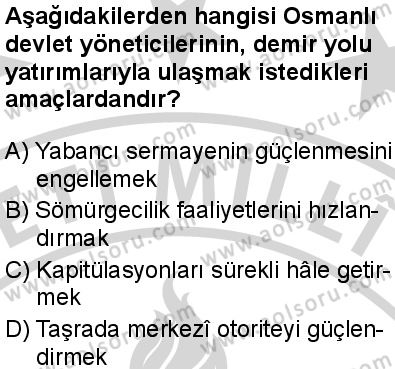 Tarih 5 Dersi 2024-2025 yılı 3. Dönem sınavı 9. Soru