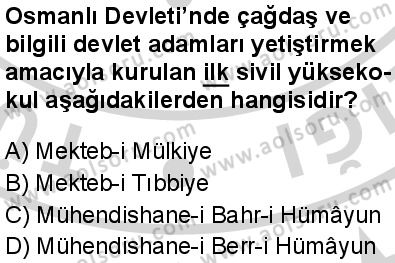 Tarih 5 Dersi 2024-2025 yılı 3. Dönem sınavı 10. Soru