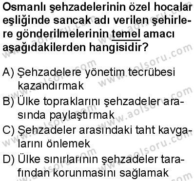 Seçmeli Ortak Türk Tarihi 2 Dersi 2024-2025 yılı 3. Dönem sınavı 7. Soru
