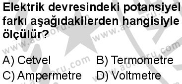 Fizik 3 Dersi 2024-2025 yılı 3. Dönem sınavı 2. Soru