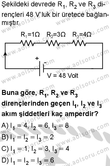 Fizik 3 Dersi 2024-2025 yılı 3. Dönem sınavı 4. Soru