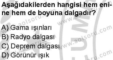 Fizik 4 Dersi 2024-2025 yılı 3. Dönem sınavı 2. Soru