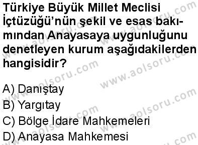 Seçmeli Demokrasi ve İnsan Hakları 1 Dersi 2024-2025 yılı 3. Dönem sınavı 6. Soru