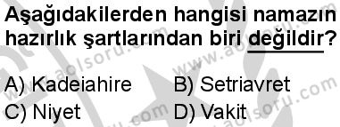 Temel Dini Bilgiler 2 Dersi 2024-2025 yılı 3. Dönem sınavı 3. Soru
