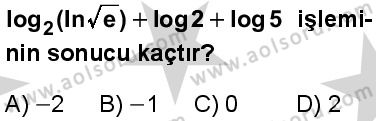 Seçmeli Matematik 3 Dersi 2024-2025 yılı 3. Dönem sınavı 2. Soru