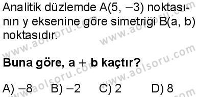 Seçmeli Matematik 3 Dersi 2024-2025 yılı 3. Dönem sınavı 10. Soru