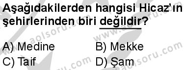 Seçmeli Peygamberimizin Hayatı 1 Dersi 2024-2025 yılı 3. Dönem sınavı 2. Soru