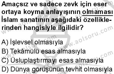 İslam Kültür ve Medeniyeti 2 Dersi 2024-2025 yılı 3. Dönem sınavı 2. Soru