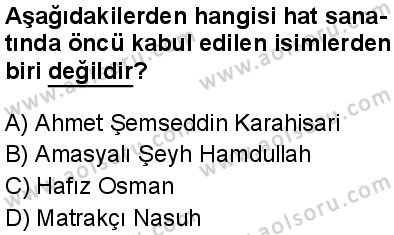 İslam Kültür ve Medeniyeti 2 Dersi 2024-2025 yılı 3. Dönem sınavı 5. Soru