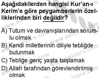 Akaid 2 Dersi 2024-2025 yılı 3. Dönem sınavı 3. Soru