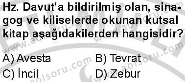 Akaid 2 Dersi 2024-2025 yılı 3. Dönem sınavı 5. Soru