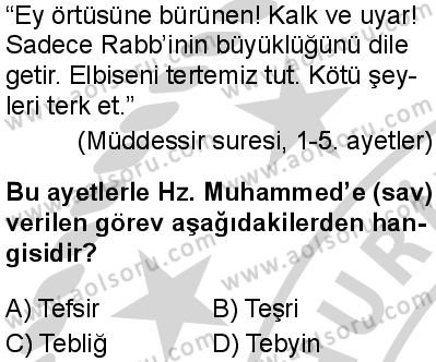 Siyer 2 Dersi 2024-2025 yılı 3. Dönem sınavı 2. Soru