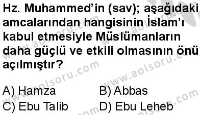 Siyer 2 Dersi 2024-2025 yılı 3. Dönem sınavı 4. Soru