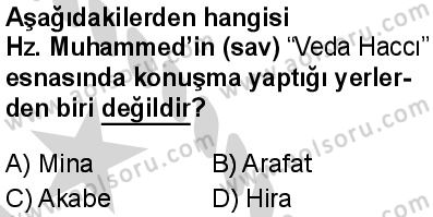 Siyer 2 Dersi 2024-2025 yılı 3. Dönem sınavı 10. Soru