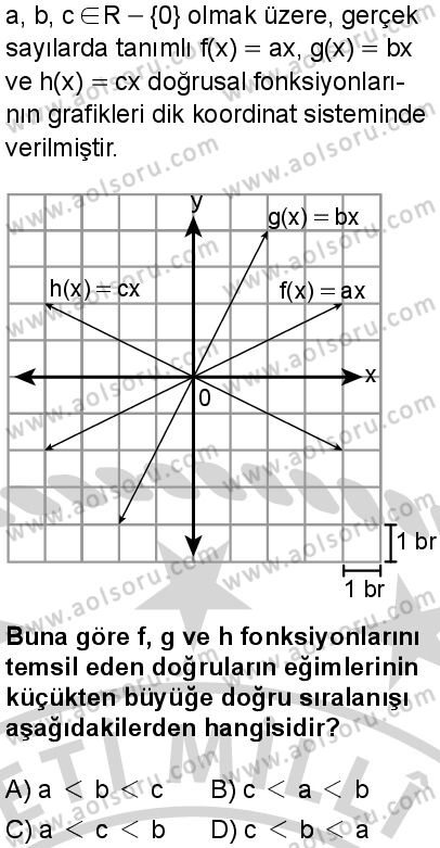 Matematik 1 Dersi 2024-2025 yılı 3. Dönem sınavı 6. Soru