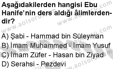 Din Kültürü ve Ahlak Bilgisi 4 Dersi 2024-2025 yılı 3. Dönem sınavı 9. Soru