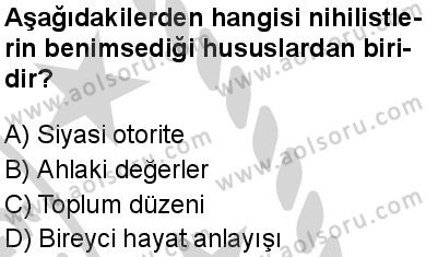 Din Kültürü ve Ahlak Bilgisi 6 Dersi 2024-2025 yılı 3. Dönem sınavı 4. Soru