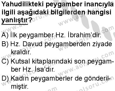 Din Kültürü ve Ahlak Bilgisi 6 Dersi 2024-2025 yılı 3. Dönem sınavı 10. Soru