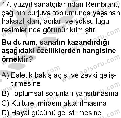 Felsefe 2 Dersi 2024-2025 yılı 3. Dönem sınavı 9. Soru