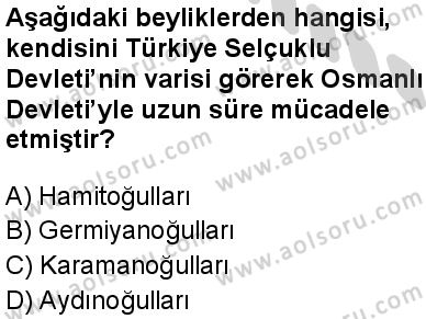 Tarih 3 Dersi 2024-2025 yılı 3. Dönem sınavı 3. Soru