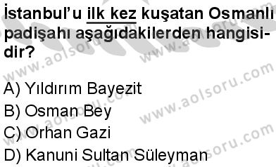 Tarih 3 Dersi 2024-2025 yılı 3. Dönem sınavı 7. Soru