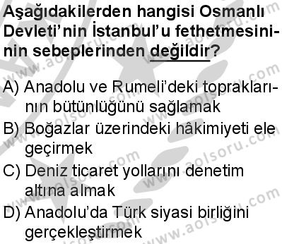 Tarih 4 Dersi 2024-2025 yılı 3. Dönem sınavı 1. Soru