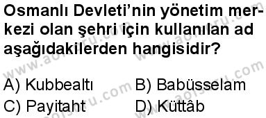 Tarih 4 Dersi 2024-2025 yılı 3. Dönem sınavı 7. Soru