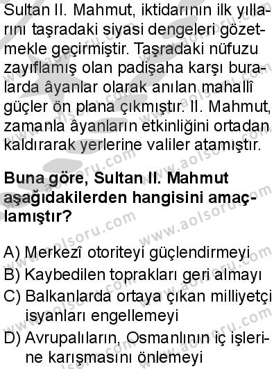 Tarih 6 Dersi 2024-2025 yılı 3. Dönem sınavı 3. Soru