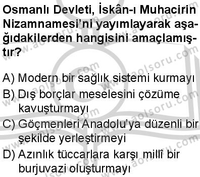 Tarih 6 Dersi 2024-2025 yılı 3. Dönem sınavı 9. Soru