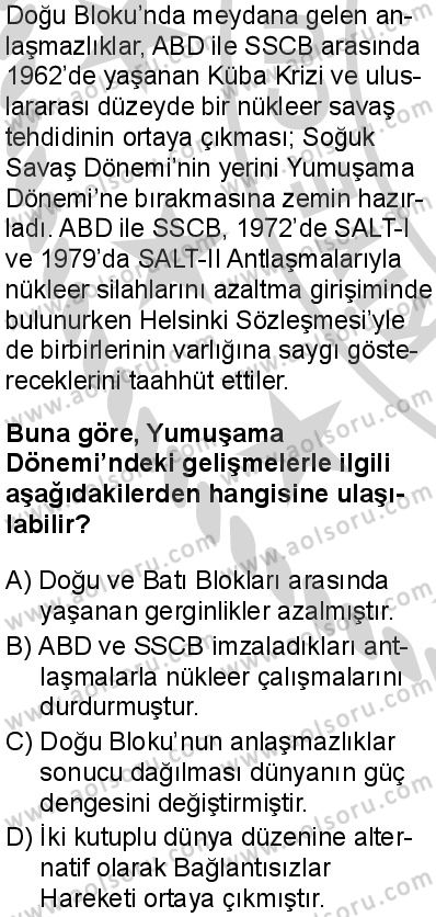 T.C. İnklap Tarihi ve Atatürkçülük 2 Dersi 2024-2025 yılı 3. Dönem sınavı 7. Soru