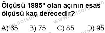 Seçmeli Matematik 1 Dersi 2024-2025 yılı 3. Dönem sınavı 1. Soru