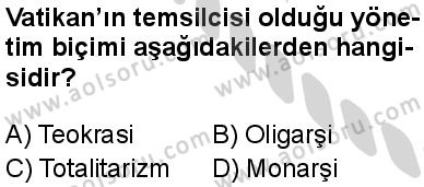 Seçmeli Sosyoloji 2 Dersi 2024-2025 yılı 3. Dönem sınavı 10. Soru