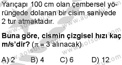 Seçmeli Fizik 3 Dersi 2024-2025 yılı 3. Dönem sınavı 2. Soru