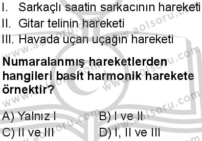 Seçmeli Fizik 3 Dersi 2024-2025 yılı 3. Dönem sınavı 7. Soru
