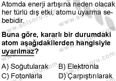 Seçmeli Fizik 4 Dersi 2024-2025 yılı 3. Dönem sınavı 3. Soru