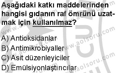 Kimya 4 Dersi 2024-2025 yılı 3. Dönem sınavı 9. Soru
