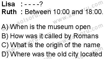 İngilizce 6 Dersi 2024-2025 yılı 3. Dönem sınavı 3. Soru