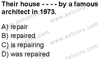 İngilizce 6 Dersi 2024-2025 yılı 3. Dönem sınavı 4. Soru