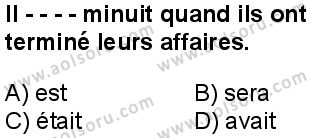 Fransızca 6 Dersi 2024-2025 yılı 3. Dönem sınavı 1. Soru