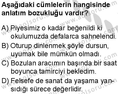 Türk Dili ve Edebiyatı 6 Dersi 2024-2025 yılı 3. Dönem sınavı 3. Soru
