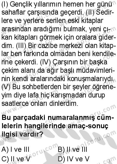 Türk Dili ve Edebiyatı 6 Dersi 2024-2025 yılı 3. Dönem sınavı 4. Soru